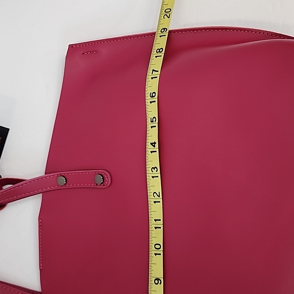 Pink Italian Leather Tote & Shoulder Bag - Picture 13 of 13